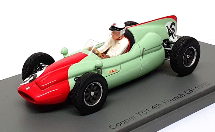 Spark 1/43 Scale S8051 - F1 Cooper T51 #46 4th French GP 1960 Henry Taylor