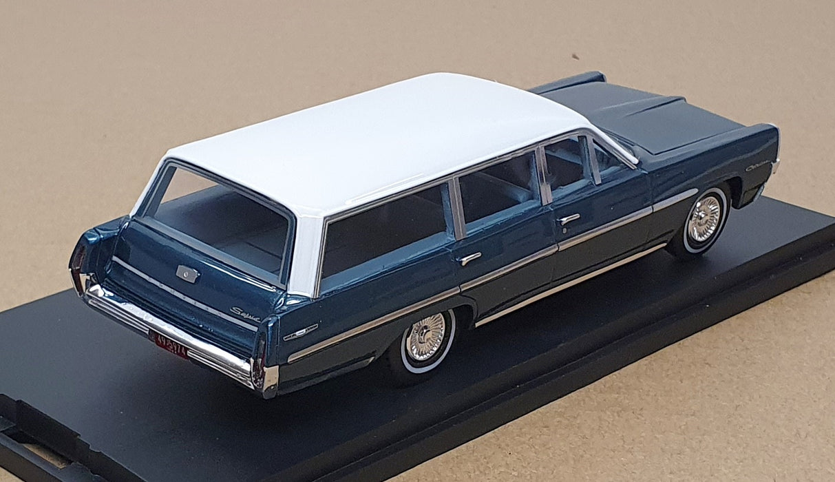 Goldvarg 1/43 Scale GC-093A 1964 Pontiac Safari S. Wagon - Gulfstream Aqua/White