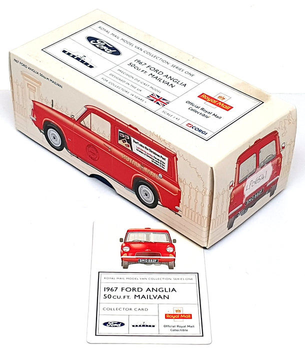 Corgi 1/43 Scale LP06541 - 1967 Ford Anglia Royal Mail Van - Red