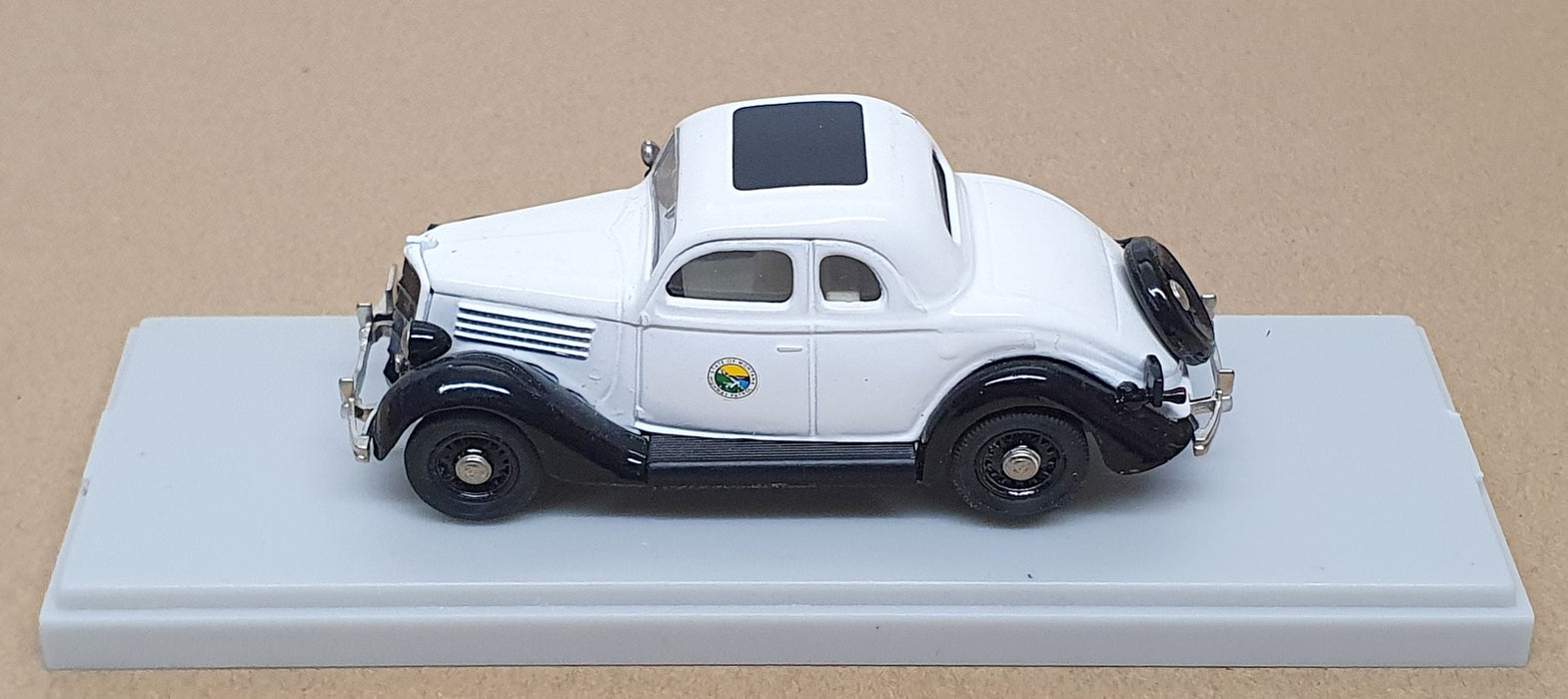 Rextoys 1/43 Scale No. 55 - 1935 Ford Coupe Montana H/Patrol Police Car - White
