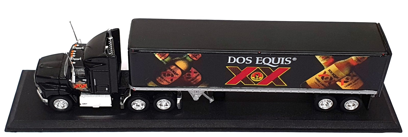 Matchbox 1/100 Scale 34828 - Ford Aeromax Truck Dos Equis - Black