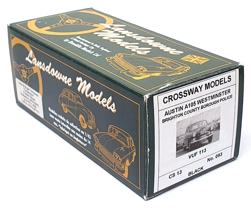 Lansdowne Crossway 1/43 Scale CS13 Austin A105 Westminster Brighton Police Black