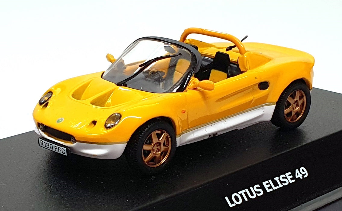 Maxi Car 1/43 Scale Diecast 10142 - Lotus Elise 49 - Yellow