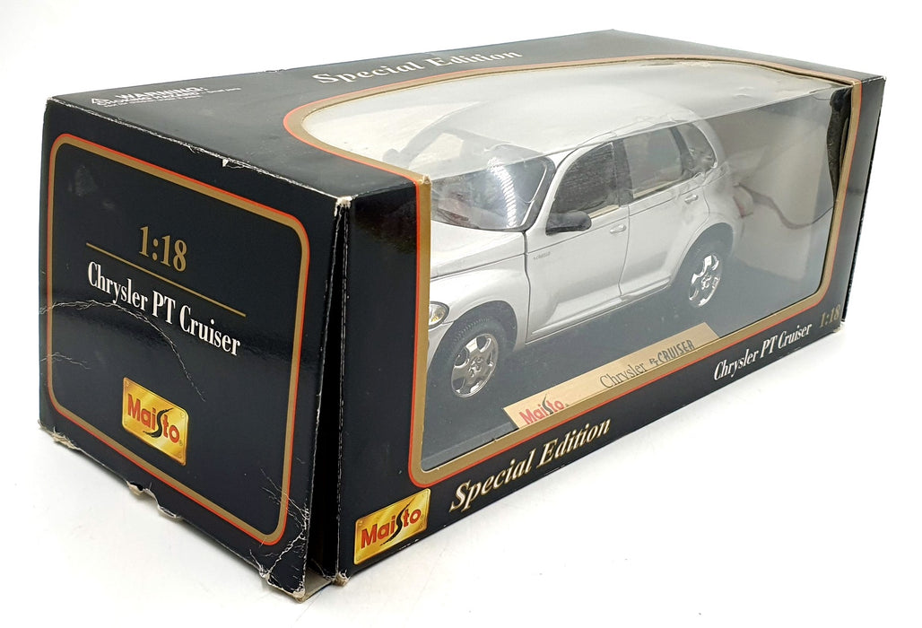 Maisto 1/18 Scale Diecast 31895 - Chrysler PT Cruiser - Silver 