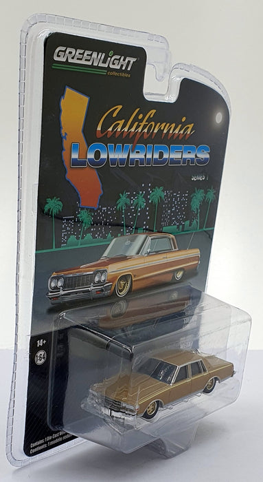 Greenlight 1/64 Scale 63010-C - Chevrolet Caprice Low Rider - Custom Gold