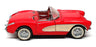 Franklin Mint 1/43 Scale 26623K - 1957 Chevrolet Corvette Convertible - Red