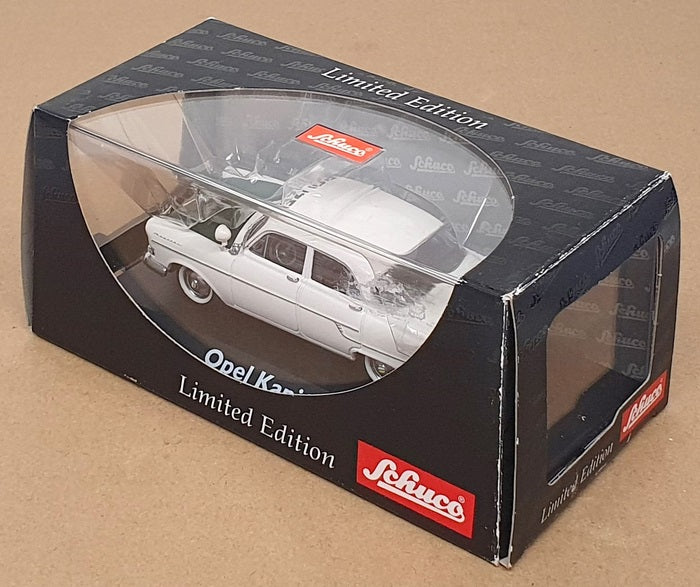 Schuco 1/43 Scale Diecast 02636 - Opel Kapitan Polizei - White/Green