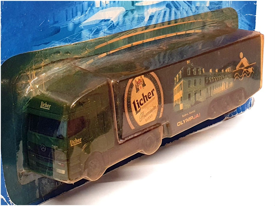 Grell Models 1/87 Scale GR01 - Mercedes Benz Beer Truck (Licher) Green