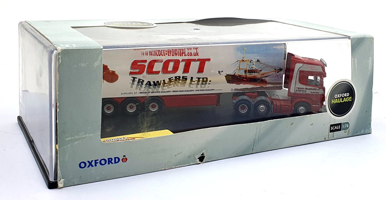 Oxford Diecast 1/76 Scale SCA03FR - Scania Fridge Trailer "Scott Trawlers"