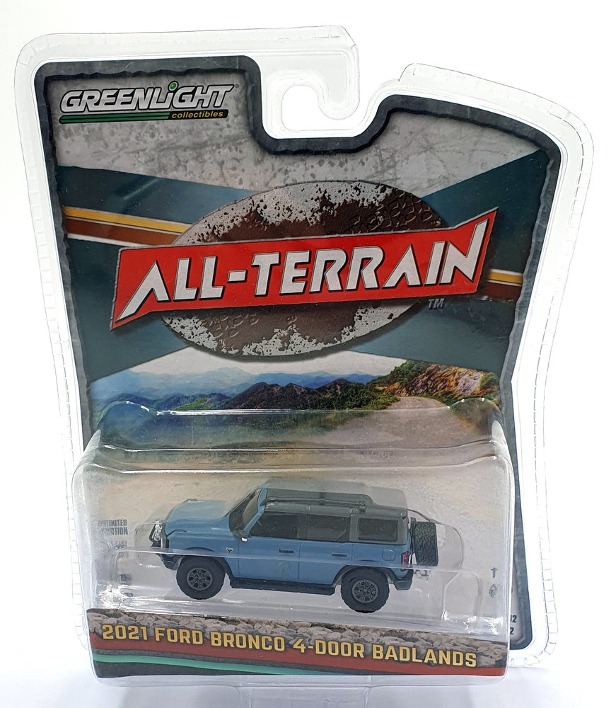 Greenlight 1/64 Scale 35210 - 2021 Ford Bronco 4-Door Badlands - Blue