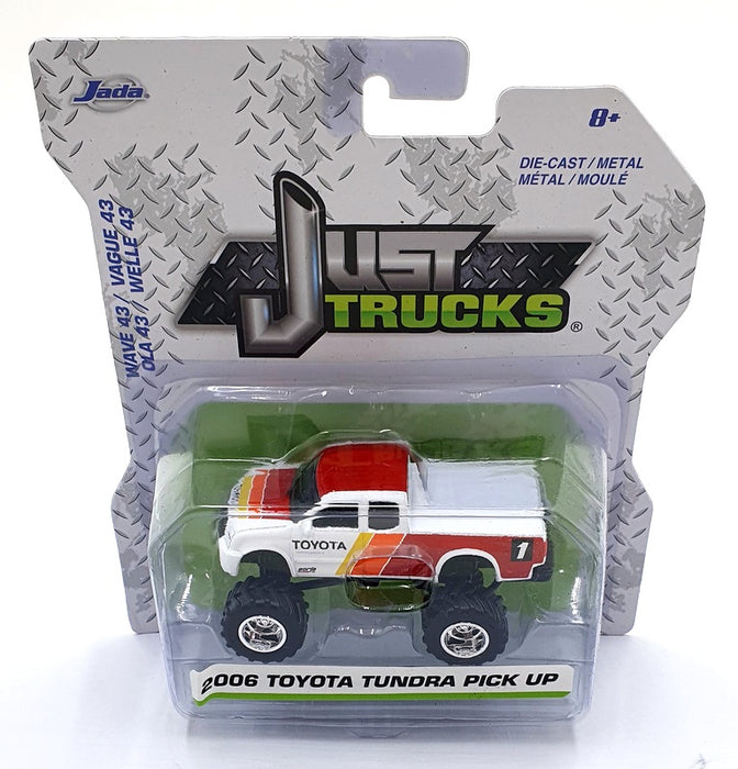 Jada Just Trucks 1/64 Scale 14020 - 2006 Toyota Tundra PickUp - White/Red/Yellow
