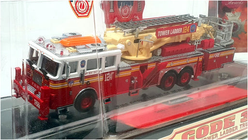 Code 3 1/64 Scale 12735 - Aerialscope Aerial Tower Ladder Fire Truck 124 FDNY