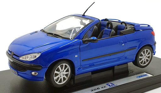 Welly 1/18 scale Diecast 9858B - Peugeot 206 CC - Blue
