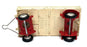 Corgi Toys Appx 9cm Long Model 100 - Dropside Trailer - Cream/Red