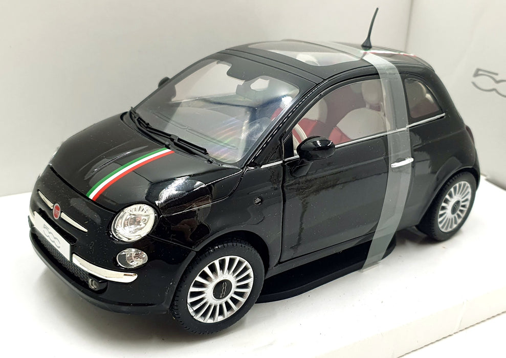 Mondo Motors 1/18 Scale Diecast 500291 - Nuova Fiat 500 - Black