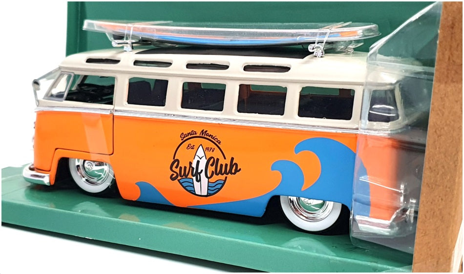 Jada 1/24 Scale Diecast 34231 - 1962 Volkswagen Bus Slug Bug Punch Buggy