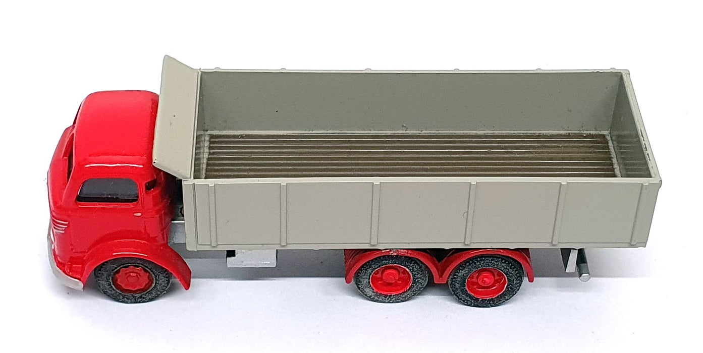 Base Toys 1/76 Scale LC-X5 - Commer Tipper Truck - Red/Grey