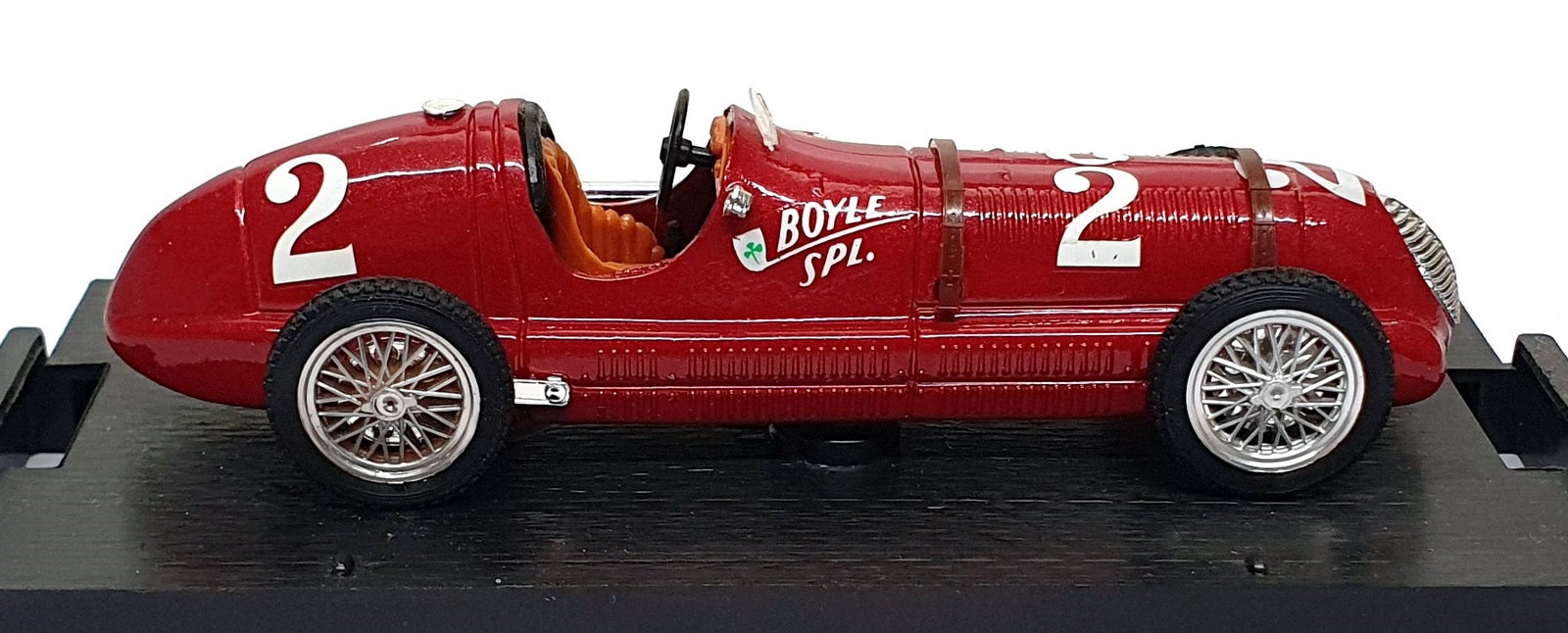 Brumm 1/43 Scale R75 - 1950 Maserati HP350 Boyle SPL Race Car #2 Dk. Red
