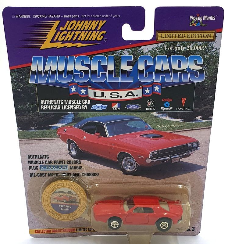 Johnny Lightning 1/64 Scale 202-03 Muscle Cars USA 1972 AMC Javelin - Red