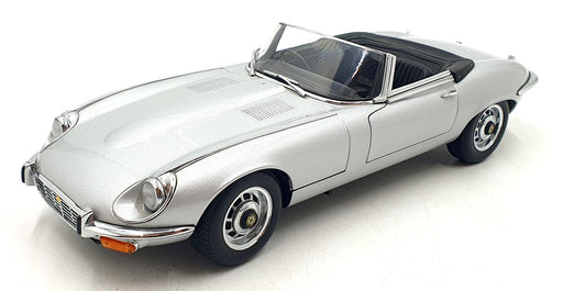 Autoart 1/18 Scale Diecast DC18626Q - Jaguar E-Type Cabriolet - Silver