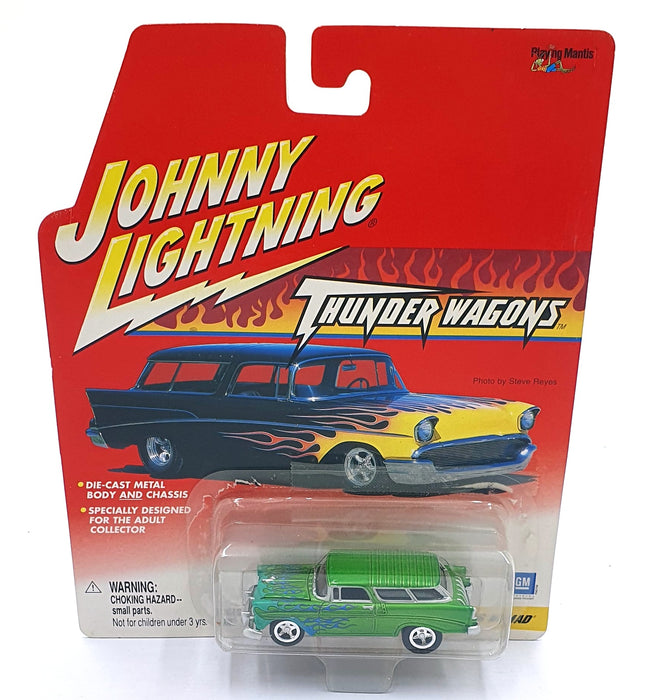 Johnny Lightning 1/64 Scale 457-01 Thunder Wagon Custom '56 Nomad - Green