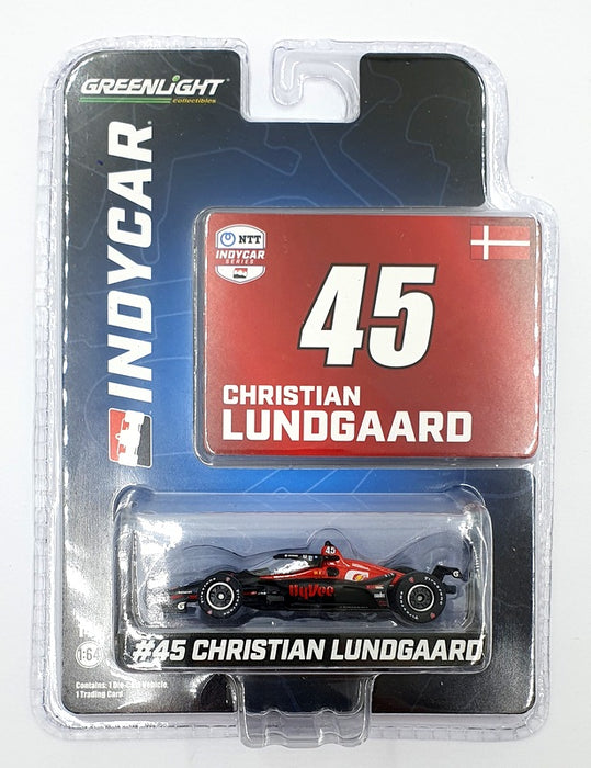 Greenlight 1/64 Scale 11562 NTT Indycar Series #45 C. Lundgaard - Blue/Red