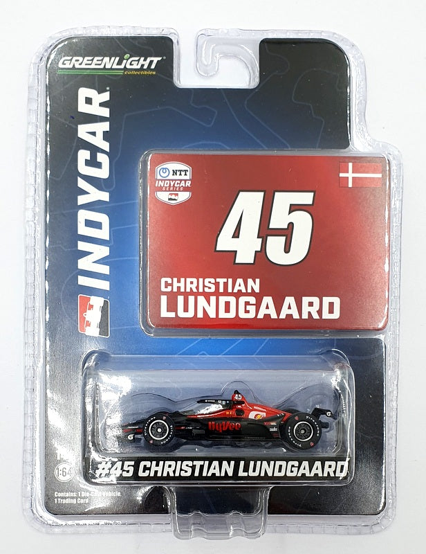 Greenlight 1/64 Scale 11562 NTT Indycar Series #45 C. Lundgaard - Blue/Red