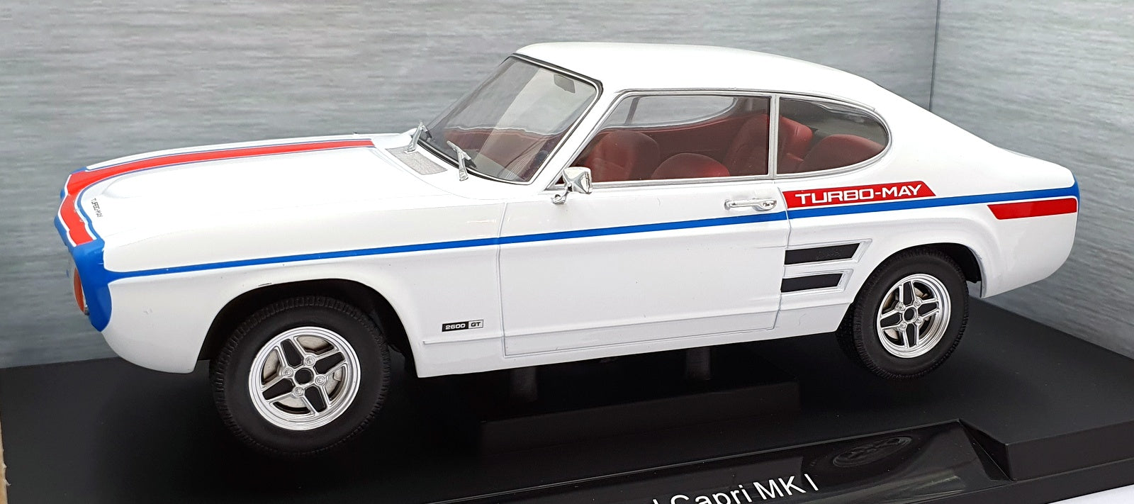 Model Car Group 1/18 Scale MCG18539 - Ford Capri MK I GT Turbo - May White