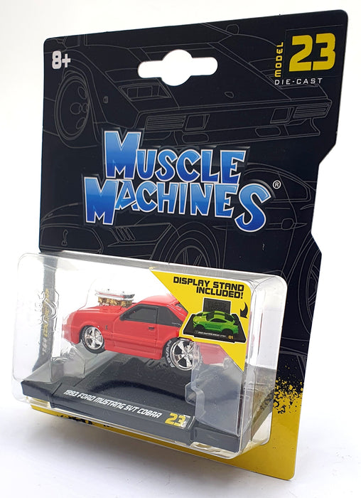 Muscle Machines 1/64 Scale 15526 - 1993 Ford Mustang SVT Cobra - Red