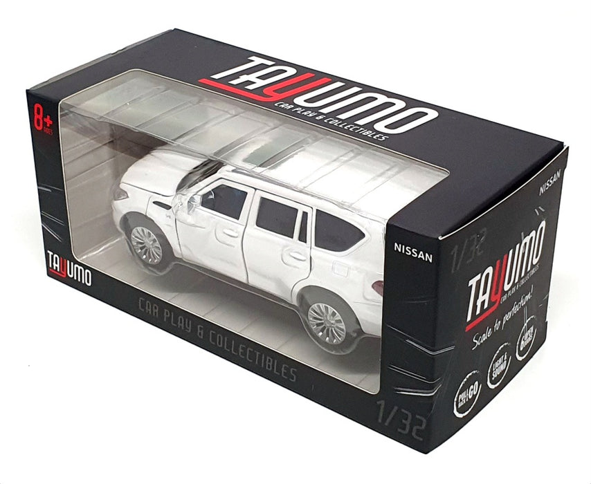 Tayumo 1/32 Scale Pull Back & Go 32115013 - Nissan Patrol Y62 - White