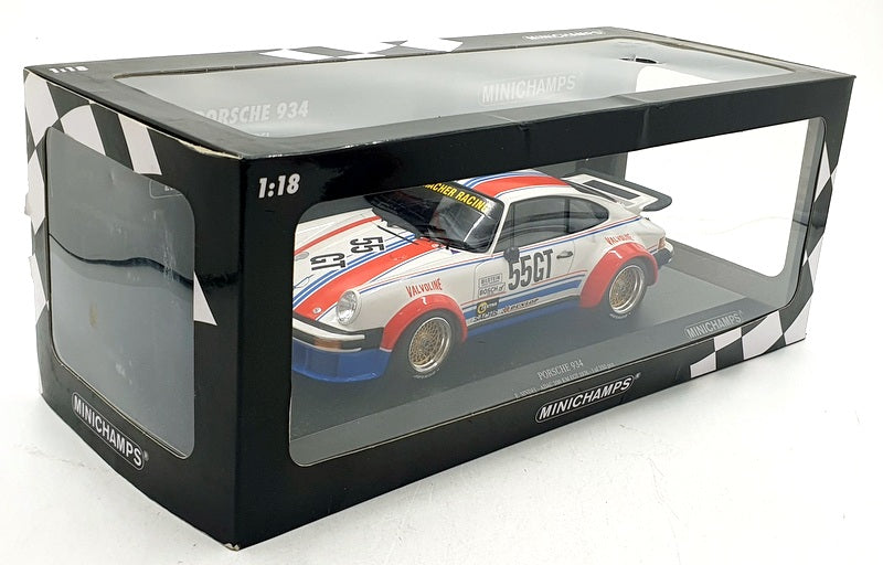 Minichamps 1/18 Scale Diecast 155 766455 Porsche 934 E Sindel ADAC 300KM EGT 76