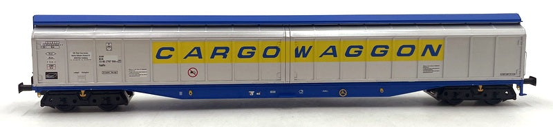 Heljan OO Gauge (1/76) 5208 - Cargowaggon Silver/Blue/Yellow IWB Van 2797 596