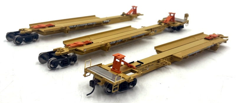 Athearn HO (1/87) Scale 28907 TTX Trinity 57' All Purpose Spine Car #361009