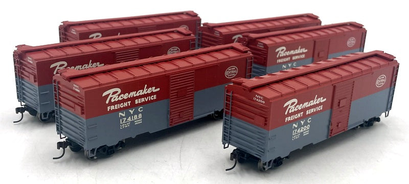 Athearn HO (1/87) Scale 70459 40' Youngstown Steel Door Box Car 6 pack NYC