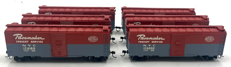 Athearn HO (1/87) Scale 70459 40' Youngstown Steel Door Box Car 6 pack NYC