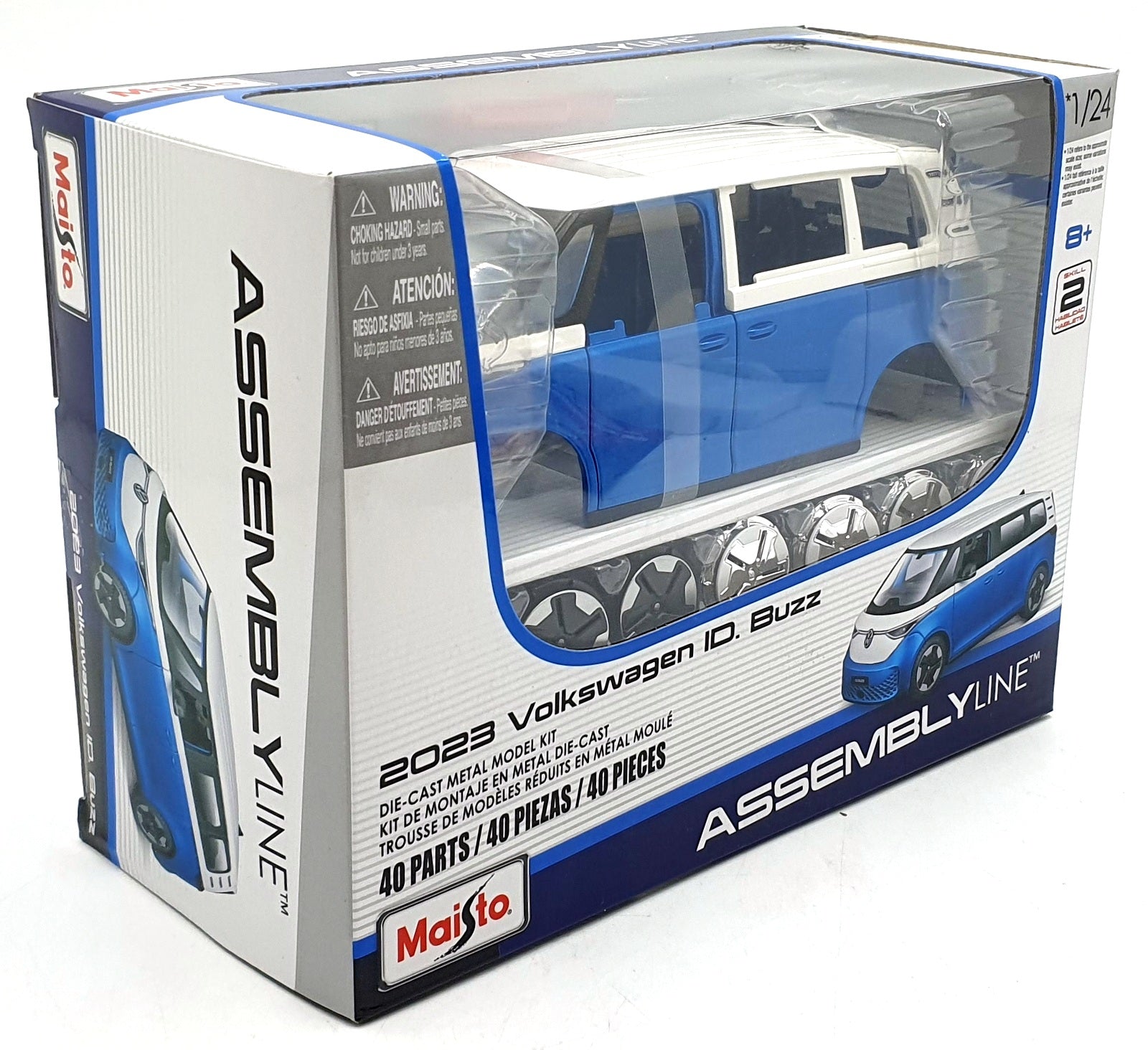 Maisto 1/24 Scale Diecast 39542 - 2023 Volkswagen ID Buzz - Blue