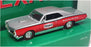 Matchbox 1/43 Scale 92458 - 1967 Pontiac GTO (Texaco) Silver/Red