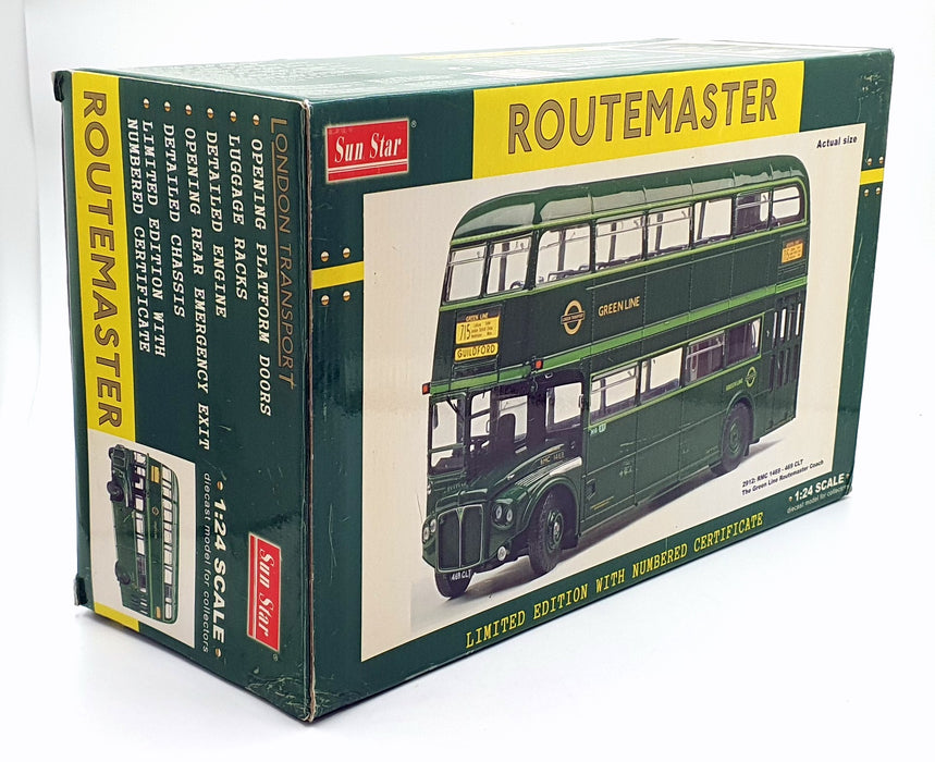 Sun Star 1/24 Scale 2912 AEC RMC Green Line Routemaster London Bus 715 Guildford