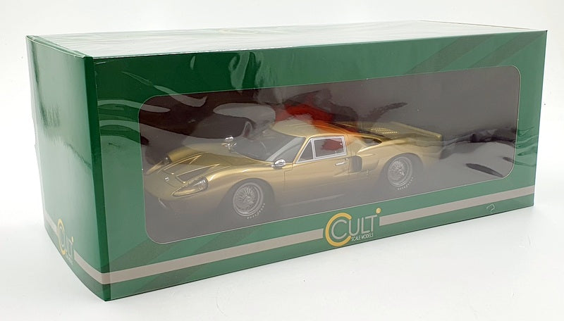 Cult Models 1/18 Scale CML110-3 - 1966 Ford GT40 Mk III - Gold Metallic