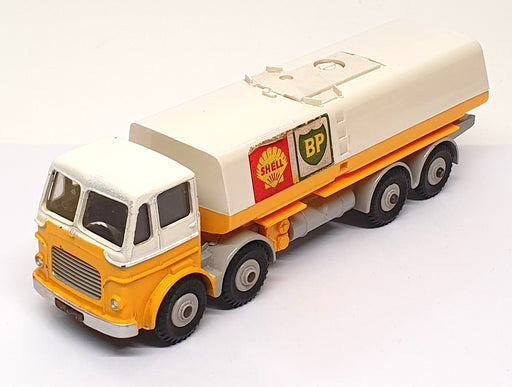 Dinky Supertoys Original - 944 Leyland Shell BP Fuel Tanker Truck - White/Yellow