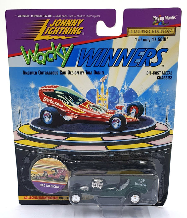 Johnny Lightning 1/64 Scale 301-03 - Wacky Winners Bad Medicine - Green