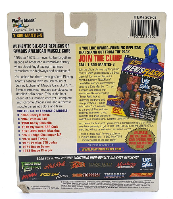 Johnny Lightning 1/64 Scale 203-02 Muscle Cars USA - 1970 Plymouth AAR Cuda