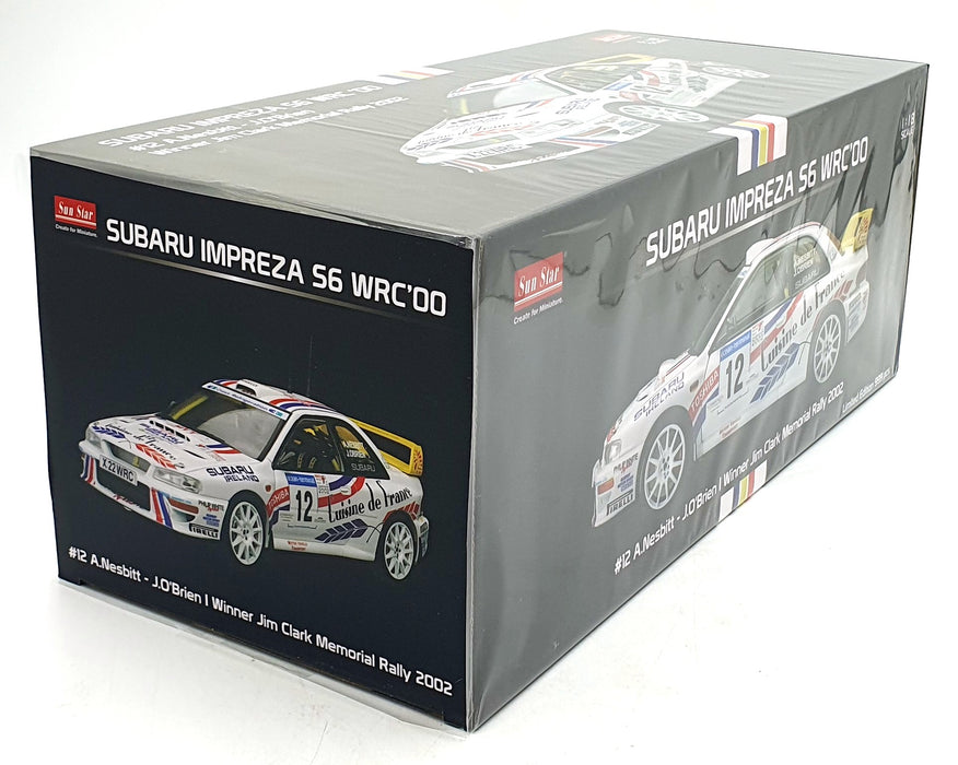 Sun Star 1/18 Diecast 5752 - Subaru Imprezza S6 WRC '00 #12 1st JC Rally 2002