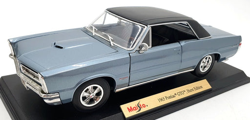 Maisto 1/18 Scale Diecast 31885 1965 Pontiac GTO Convertible Hurst Edition Blue