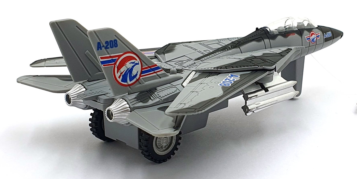 Combat Mission 19cms Pull Back and Go TY2511 - F-14 Tomcat Lights/Sounds - Grey
