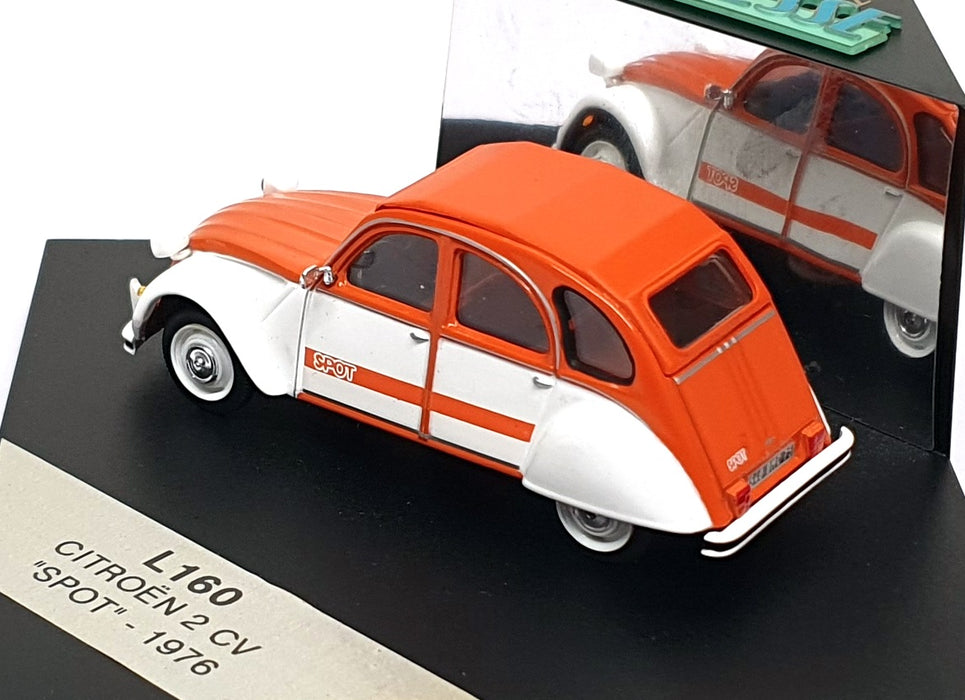 Vitesse 1/43 Scale L160 - 1976 Citroen 2CV Spot - Orange/White