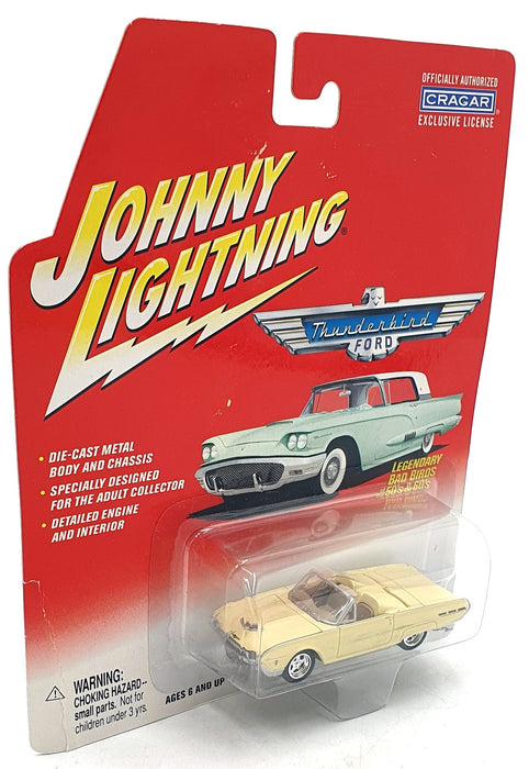 Johnny Lightning 1/64 Scale 992-01 - 1962 Ford T Bird Sports Roadster - Cream