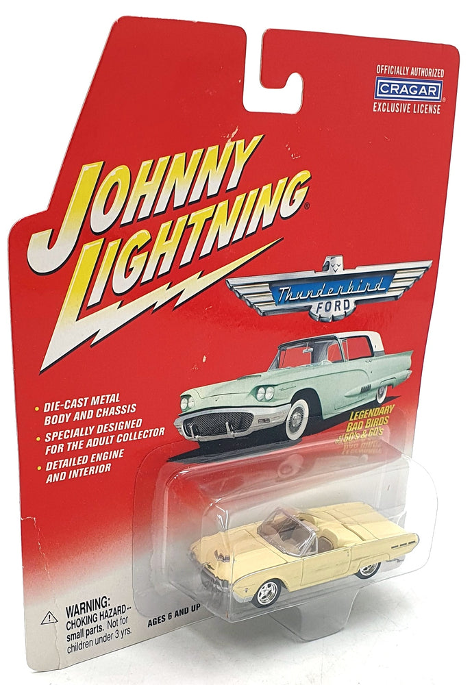 Johnny Lightning 1/64 Scale 992-01 - 1962 Ford T Bird Sports Roadster - Cream