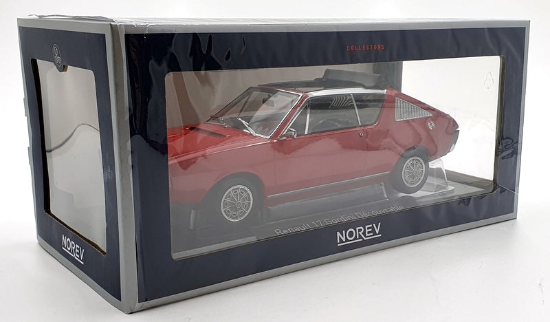 Norev 1/18 Scale Diecast 185371 - 1975 Renault 17 Gordini Decouvrable - Red