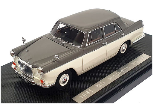 Silas Models 1/43 Scale SM43015c - 1961 MG Magnette MkIV RHD Rose Taupe/OE White
